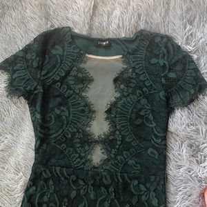 Storia Dresses - NWOT Storia Lace and Mesh Green Bodycon Mini Dress Storia Dresses - NWOT Storia Lace and Mesh Green Bodycon Mini Dress